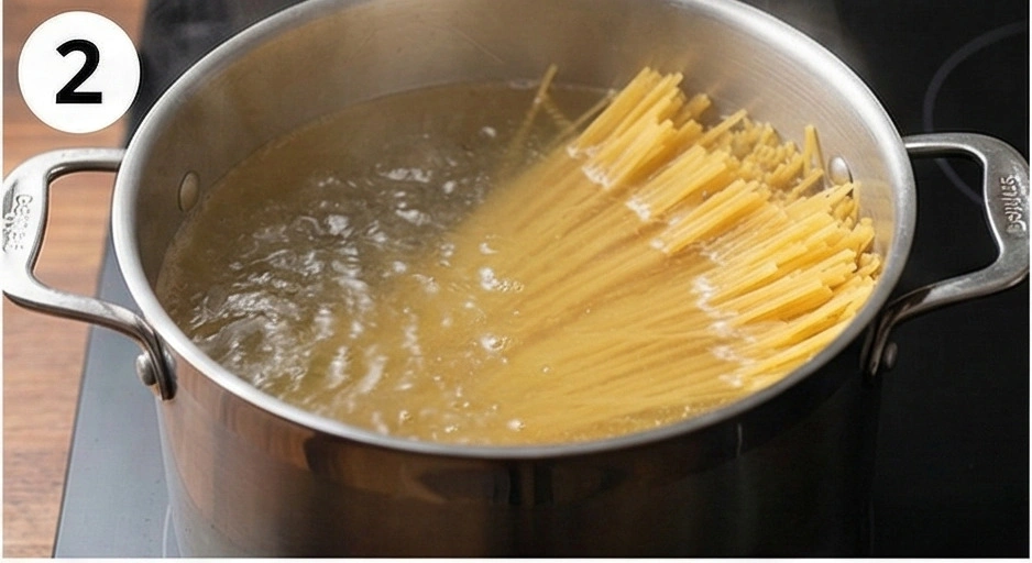 Boiling pasta water